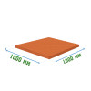 Резиновое покрытие тиров 1000x1000x6мм