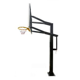 Баскетбольная стационарная стойка ING72G 180*105см
